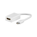 Goobay mini DisplayPort/HDMI adapterkaabel 1.1 51729 valge mini DisplayPort isane HDMI emane (Type A