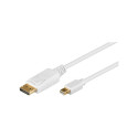 Goobay 52859 Mini DisplayPort adapterkaabel 1.2, kullatud, 2m, DP mini-DP-le