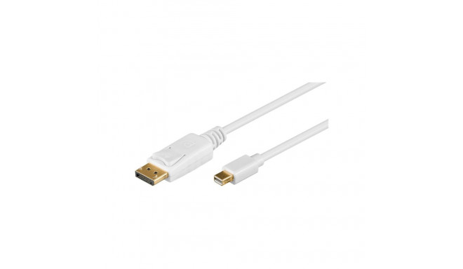 Goobay 52859 Mini DisplayPort adapterkaabel 1.2, kullatud, 2m, DP mini-DP-le