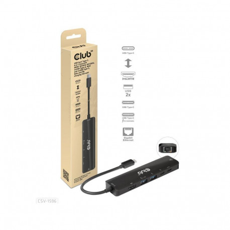I/O HUB 6IN1 USB-C/CSV-1596 CLUB3D