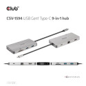 I/O HUB 9IN1 USB-C/CSV-1594 CLUB3D