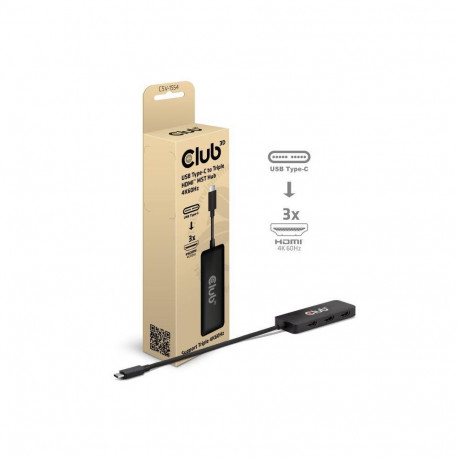 I/O HUB USB-C HDMI TRIPLE/CSV-1554 CLUB3D