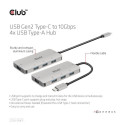 I/O HUB USB-C TO USB 4PORT/M/F CSV-1547 CLUB3D