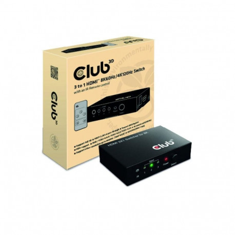 VIDEO SWITCH HDMI 3PORT/CSV-1381 CLUB3D