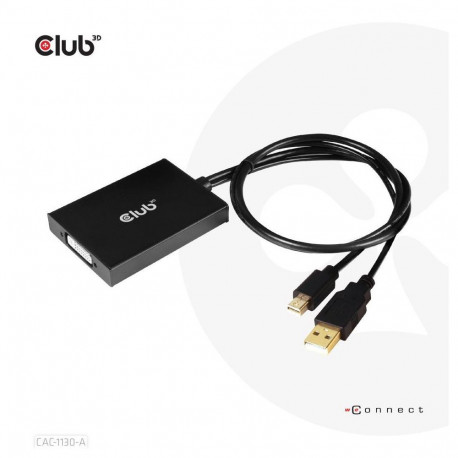 I/O ADAPTER MINI DP TO DVI/ACTIVE CAC-1130-A CLUB3D