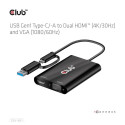 I/O ADAPTER USB-C TO HDMI/VGA/CSV-1611 CLUB3D
