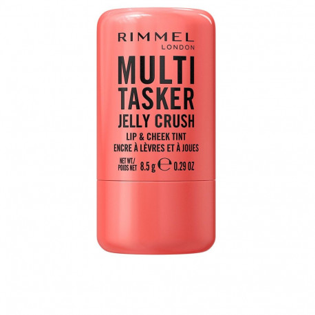 RIMMEL LONDON MULTITASKER JELLY CRUSH colorete y pintalabios en stick #300-Peachy Punch 8,5 gr