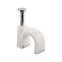 Cable clip, white - max. cable diameter: 8.0 mm