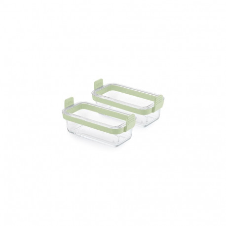 Lekue   Air fryer Dual Glass Dishes Set of 2