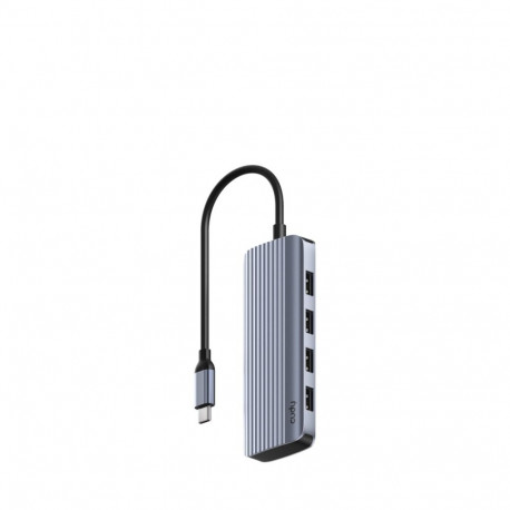 USB Hub - Cudy UH500 USB 3.2 Gen 1 Type-C 4x USB-A HDMI 4K 120Hz Grey/Silver