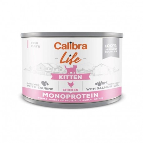 Cat Food - CALIBRA Cat Life Kitten Chicken Wet Food 200g Grain-Free