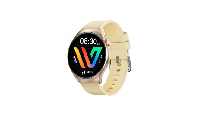 Smartwatch - Weofly Curve Blood Oxygen Sensor Heart Rate Monitor Bluetooth 5.3 Gold