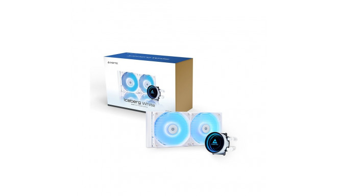 CPU Cooler - Chieftec ICEBERG 240-RGB-W 12cm Liquid Cooler 64.72 CFM White