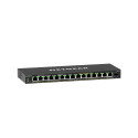 Networking Switch - NETGEAR GS316EP Managed Gigabit 15 PoE Ports 180W Black