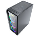 Computer Case - Gembird CCC-FC-1500RGB Midi Tower ATX/ micro ATX Black, Transparent