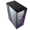 Computer Case - Gembird CCC-FC-1500RGB Midi Tower ATX/ micro ATX Black, Transparent