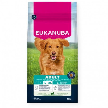 Dog Food - EUKANUBA Adult L XL Lamb & Rice Dry 12kg