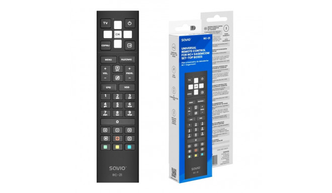 Remote Control - SAVIO RC-21 IR Wireless TV Set-Top Box 36 Buttons 10m Range