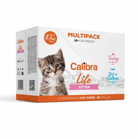 Cat Food - CALIBRA Cat Life Kitten Multipack Wet Food 12x85g
