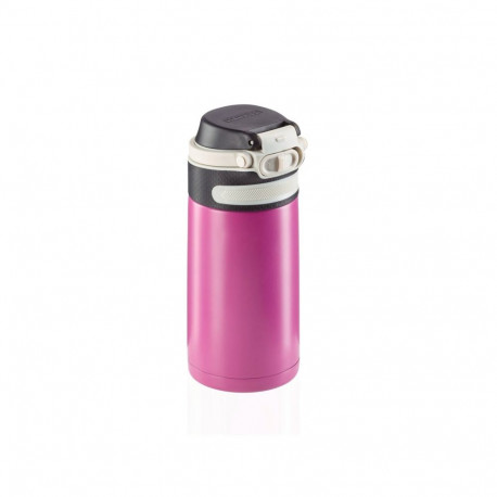 Thermal Mug - Leifheit Flip 350 ml Stainless Steel Insulated Leakproof Purple