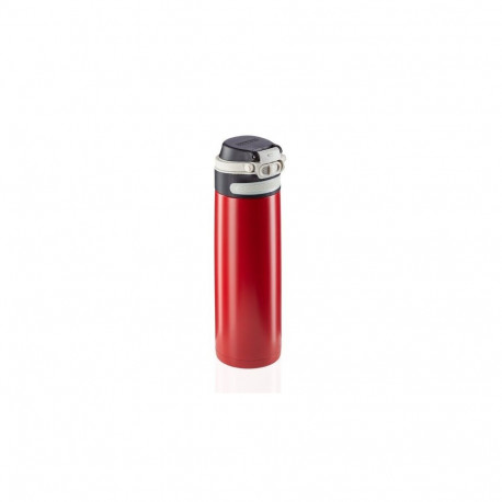 Travel Mug - Leifheit 03273 600 ml Stainless Steel Leakproof Black, Red