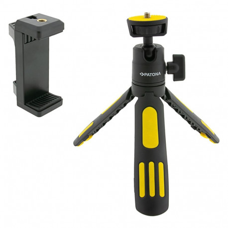 Tripod - PATONA Premium Adjustable Smartphone Holder 30 cm Black, Yellow