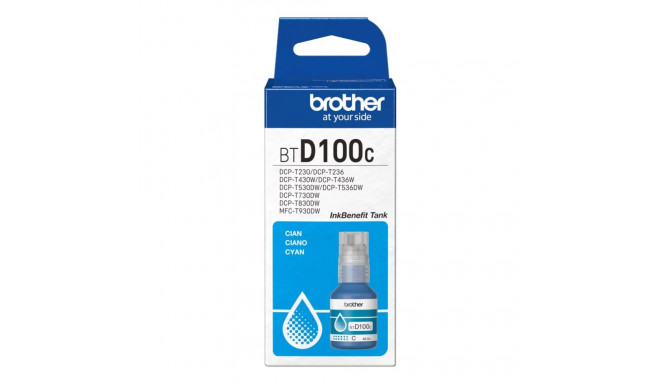 Ink Cartridge - Brother BTD100C 5000 Pages 48.8ml Cyan