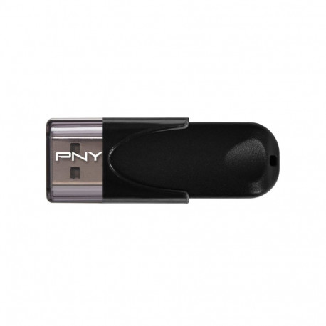 USB Flash Drive - PNY Attaché 4 64GB USB 2.0 25MB/s Read 8MB/s Write Black