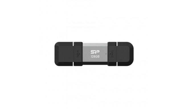 USB Flash Drive - Silicon Power SP128GBUC3C51V1S 128GB USB Type-A/Type-C 120MB/s Black/Silver