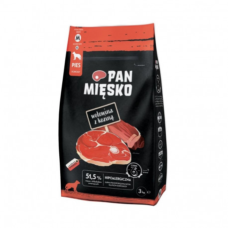 Dog Food - PAN MIĘSKO Beef with Goat 30% Protein Gluten-Free 3kg