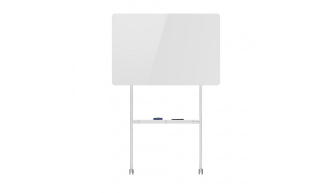 Office Whiteboard - Ergo Office ER-306 Magnetic Dry Erase Board 1190x790mm with Shelf