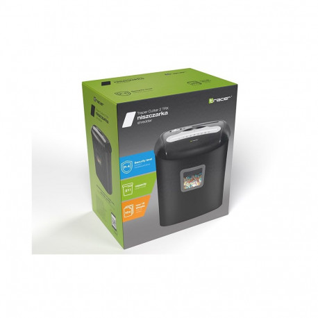 Paper Shredder - Tracer Cutter 2 TRX 10-Sheet Capacity 21L Basket Black