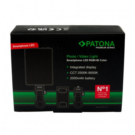 Lighting Accessory - PATONA Premium LED Light RGB/Bi-Color 9000K CRI 95