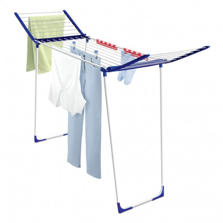 Floor-standing Rack - Leifheit 81650 18m Drying Space Height Adjustable 1080-1280mm Blue, White