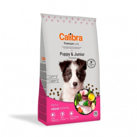 Dog Food - CALIBRA Puppy&Junior Chicken 30% Protein 18% Fat 12kg