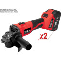 Power Tool - YATO YT-828295 Angle Grinder 18V Lithium-Ion 1.26kg