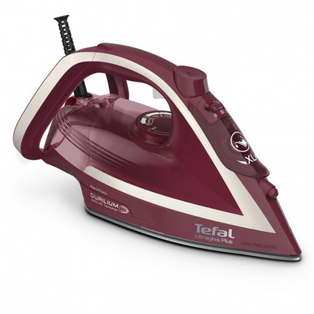 Steam Iron - Tefal Ultimate Pure FV6820 2800W 50g/min Red, Silver