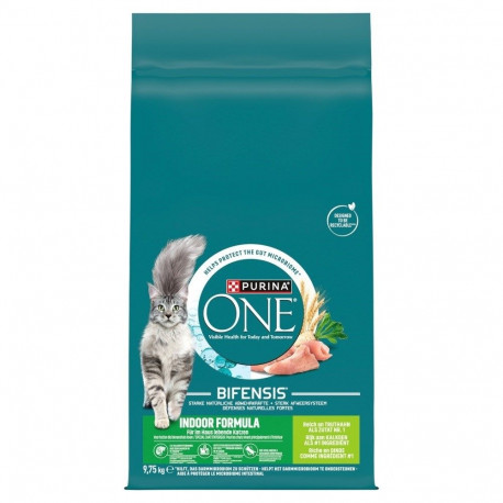 Cat Food - PURINA One Indoor Formula Dry Cat Food 9.75kg Turkey Flavor