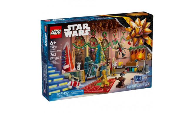 Toy Set - LEGO STAR WARS 75418 Advent Calendar 263 Pieces 2 Minifigures