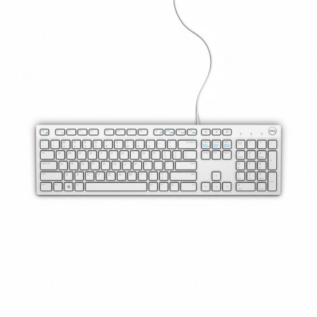 Keyboard - DELL KB216 USB QWERTY International Spill-Resistant White