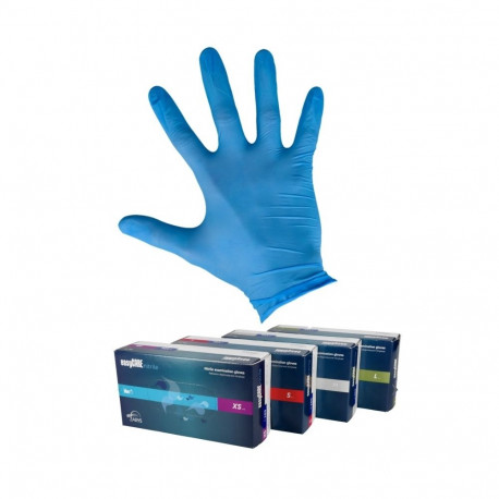 Mėlynos nitrilo pirštinės Zarys EasyCare Nitrile Blue  (L - 100vnt.)