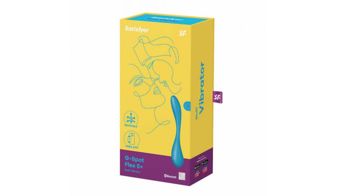 Satisfyer multivibraator G-SPOT FLEX5+ Bluetooth, sinine