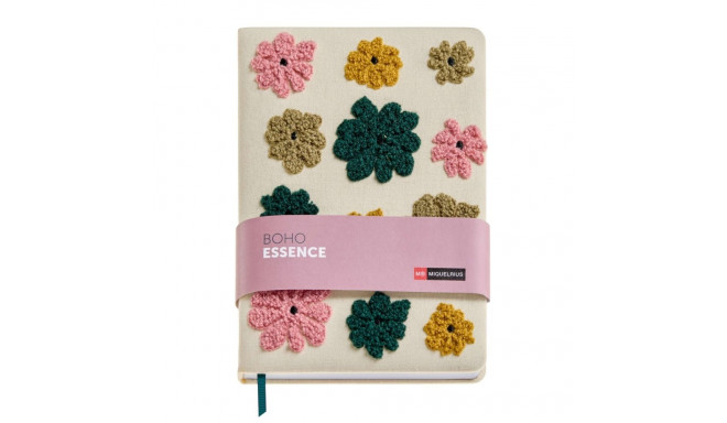 Märkmik A5 BOHO ESSENCE jooneline sisu, 80 lehte Miquelrius