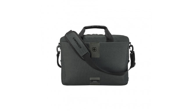 Sülearvutikott Wenger MX ECO Brief 16" Laptop Briefcase hall, kaks sektsiooni, 10" tahvelarvuti task