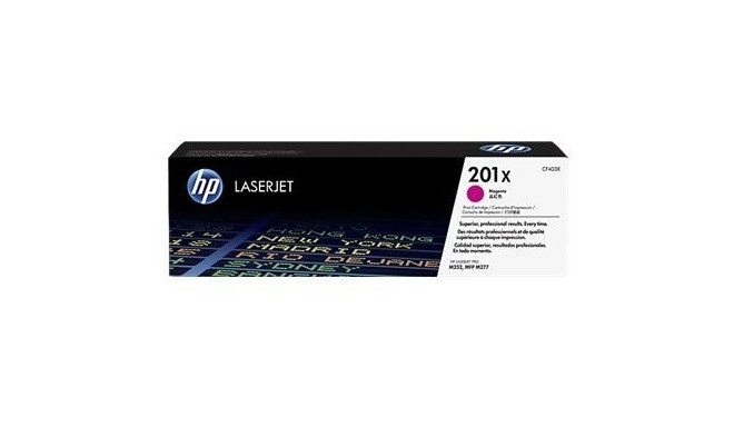 HP tooner CF403X 201X High Yield 2300lk Color LaserJet M277dn/M277dw, magenta