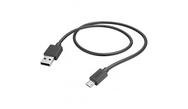 Hama Charging Cable USB-A to Micro USB 1m Black