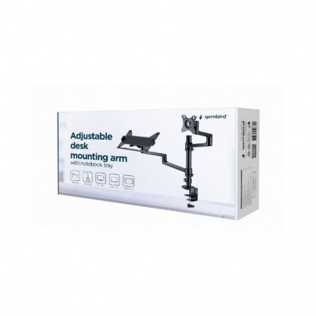 Gembird DISPLAY ACC MOUNTING ARM/NB TRAY MA-DA-04