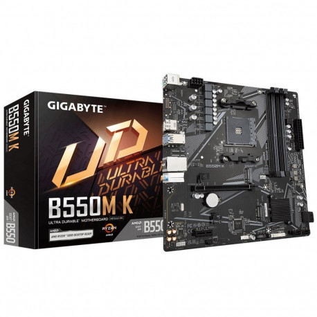Gigabyte GIGABYTE B550M K AM4 64GB DDR4 2xM.2