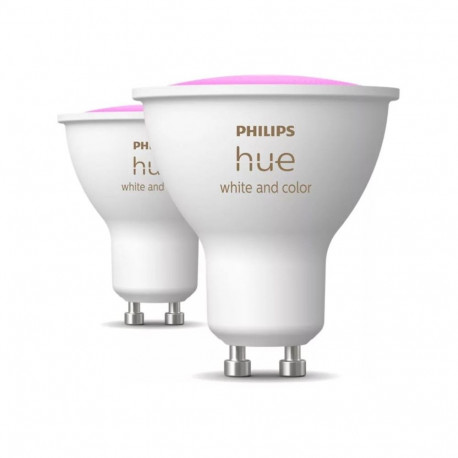 Philips Hue Smart Spotlight, 2pcs pack | GU10 | 4.2 W | Warm to cool white and color