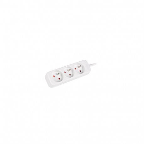 Lanberg Cable Power Strip 3M 3X French Outlets Quality-Grade Copper | PS0-03E-0300-W